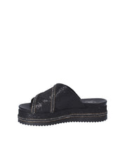 Sandali zeppa Nero Exe'