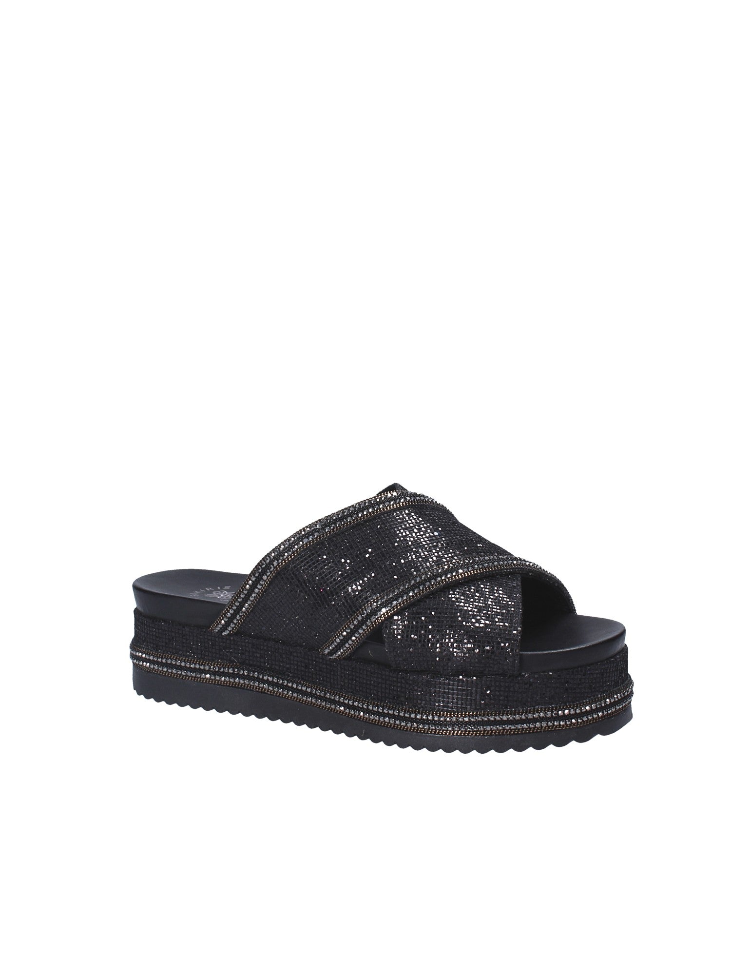 Sandali zeppa Nero Exe'