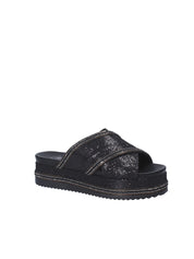 Sandali zeppa Nero Exe'