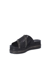 Sandali zeppa Nero Exe'