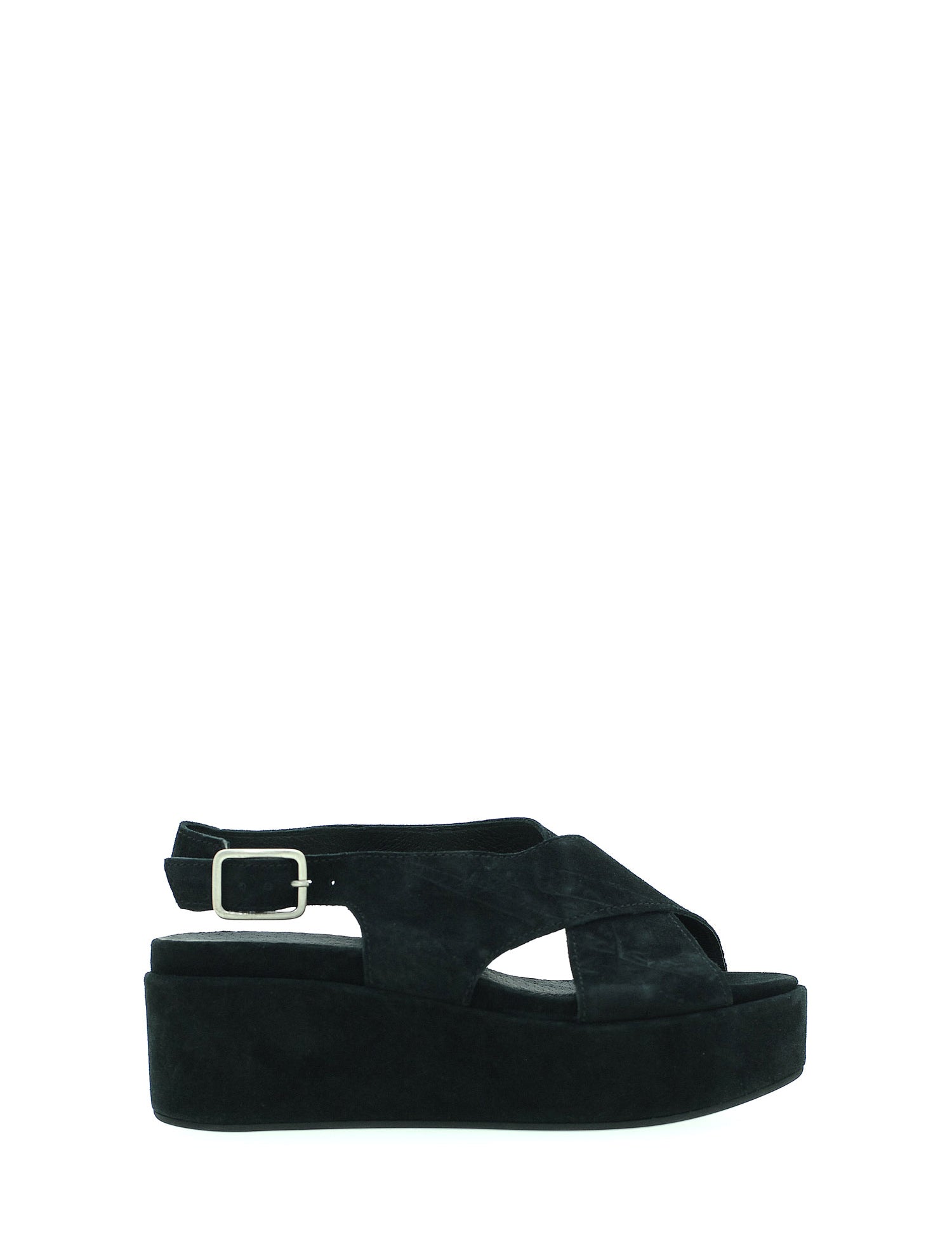 Sandali zeppa Nero Marco Ferretti