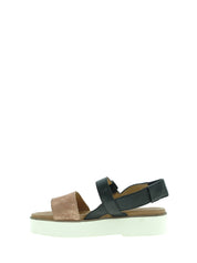 Sandali zeppa Nero Rosa Maritan G