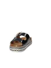 Sandali zeppa Nero Gold&gold