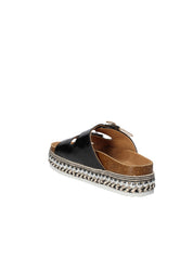 Sandali zeppa Nero Gold&gold