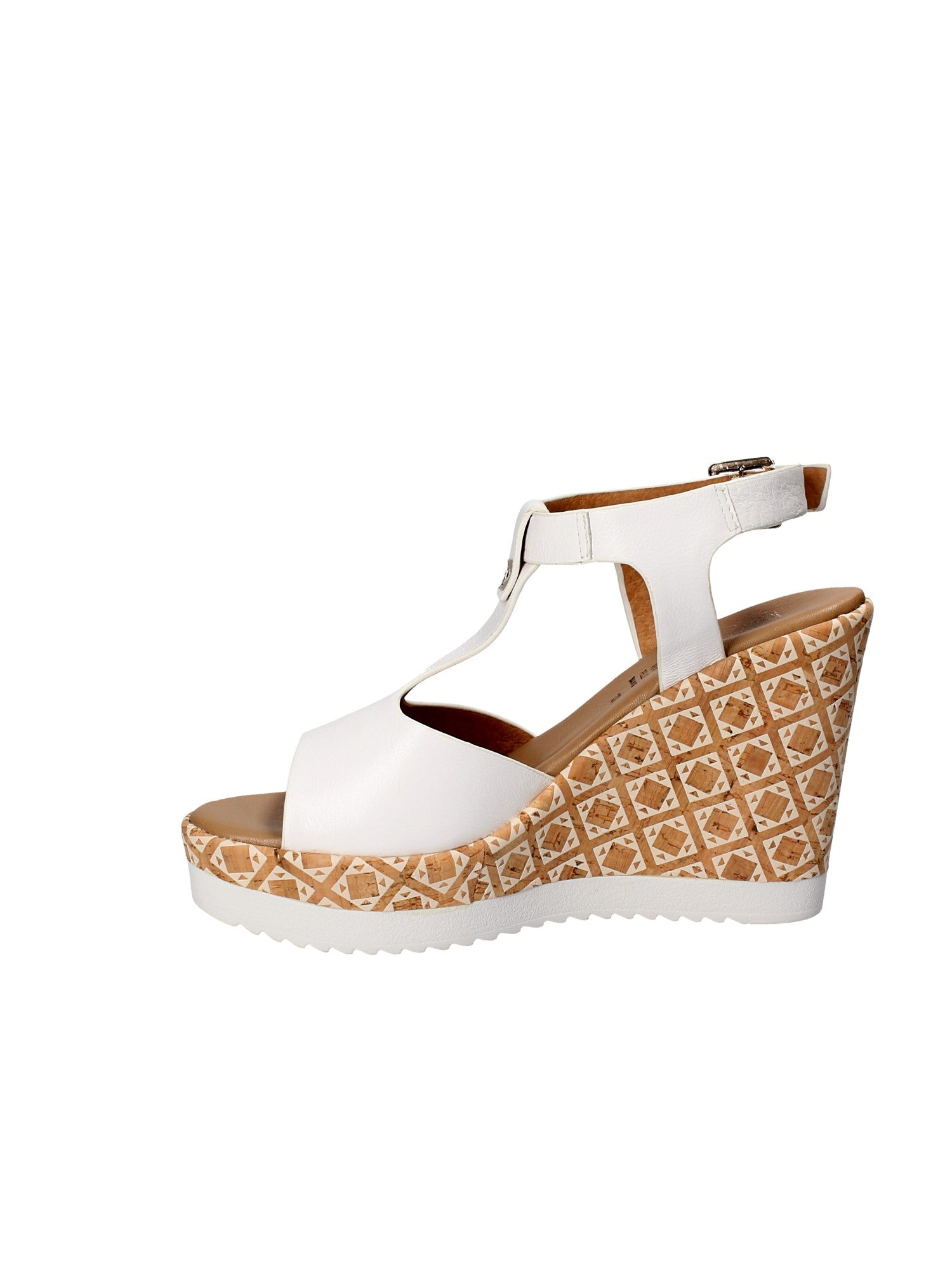 Sandali zeppa Bianco Grace Shoes