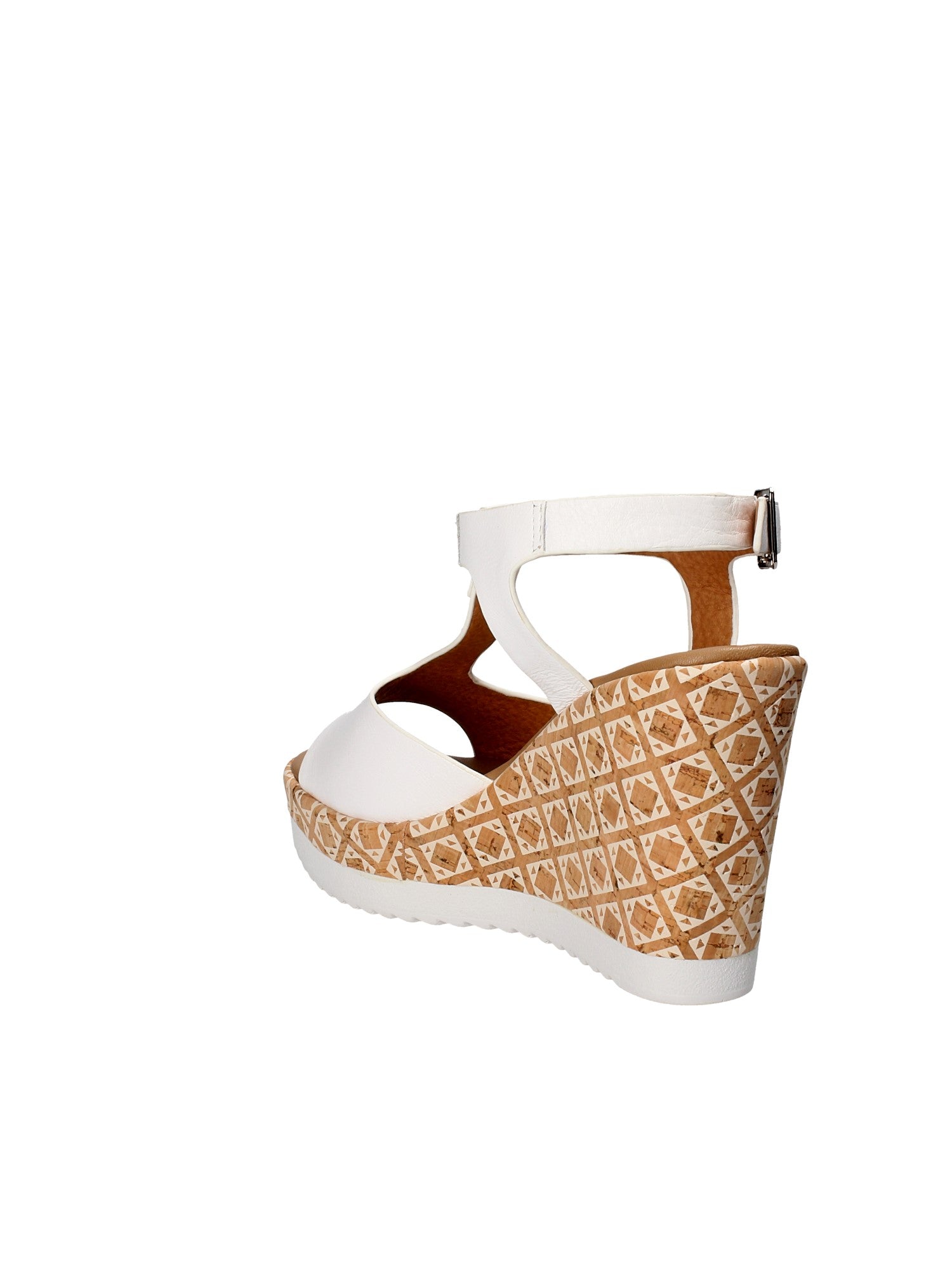 Sandali zeppa Bianco Grace Shoes