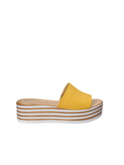 Sandali zeppa Giallo Grace Shoes