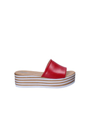 Sandali zeppa Rosso Grace Shoes