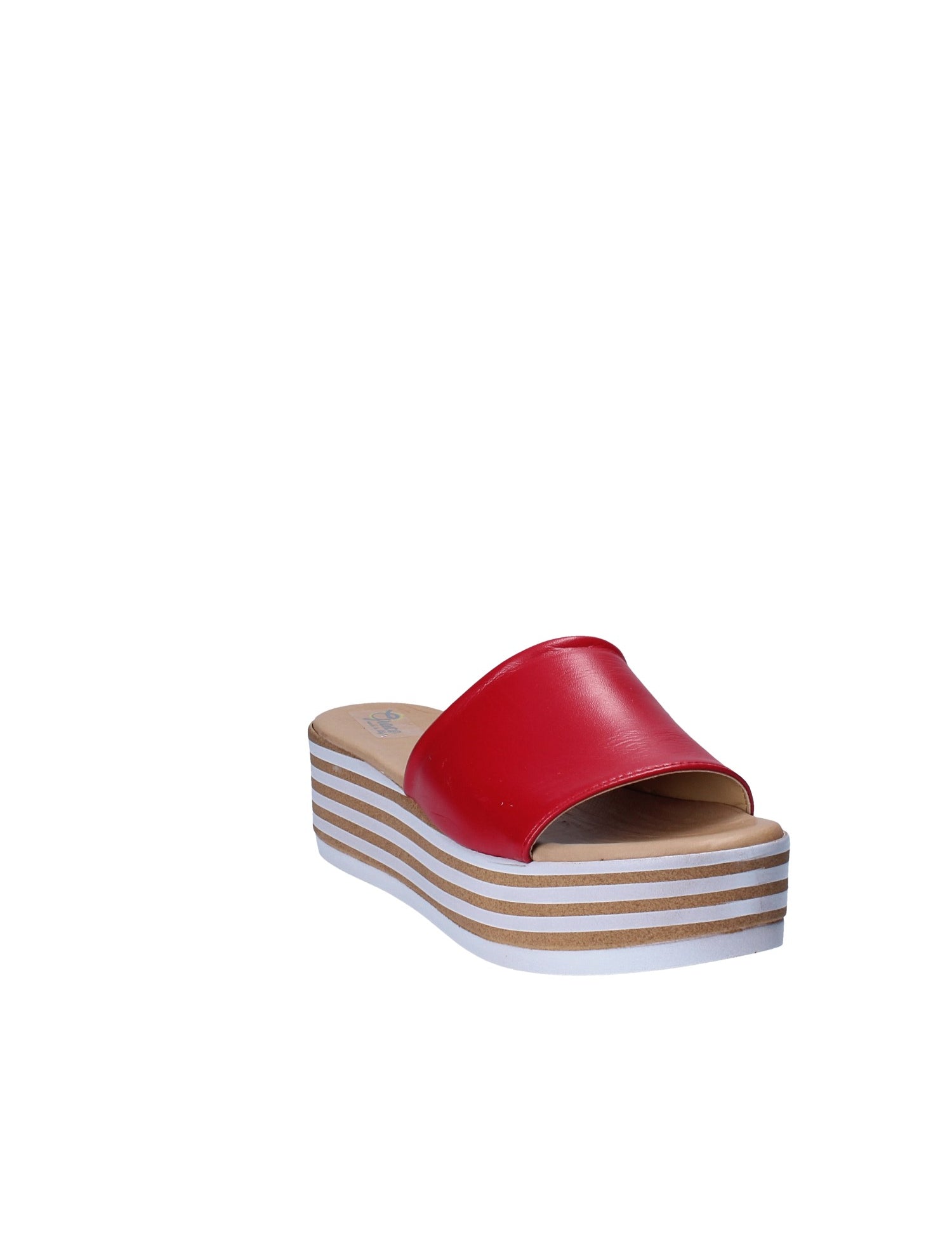 Sandali zeppa Rosso Grace Shoes