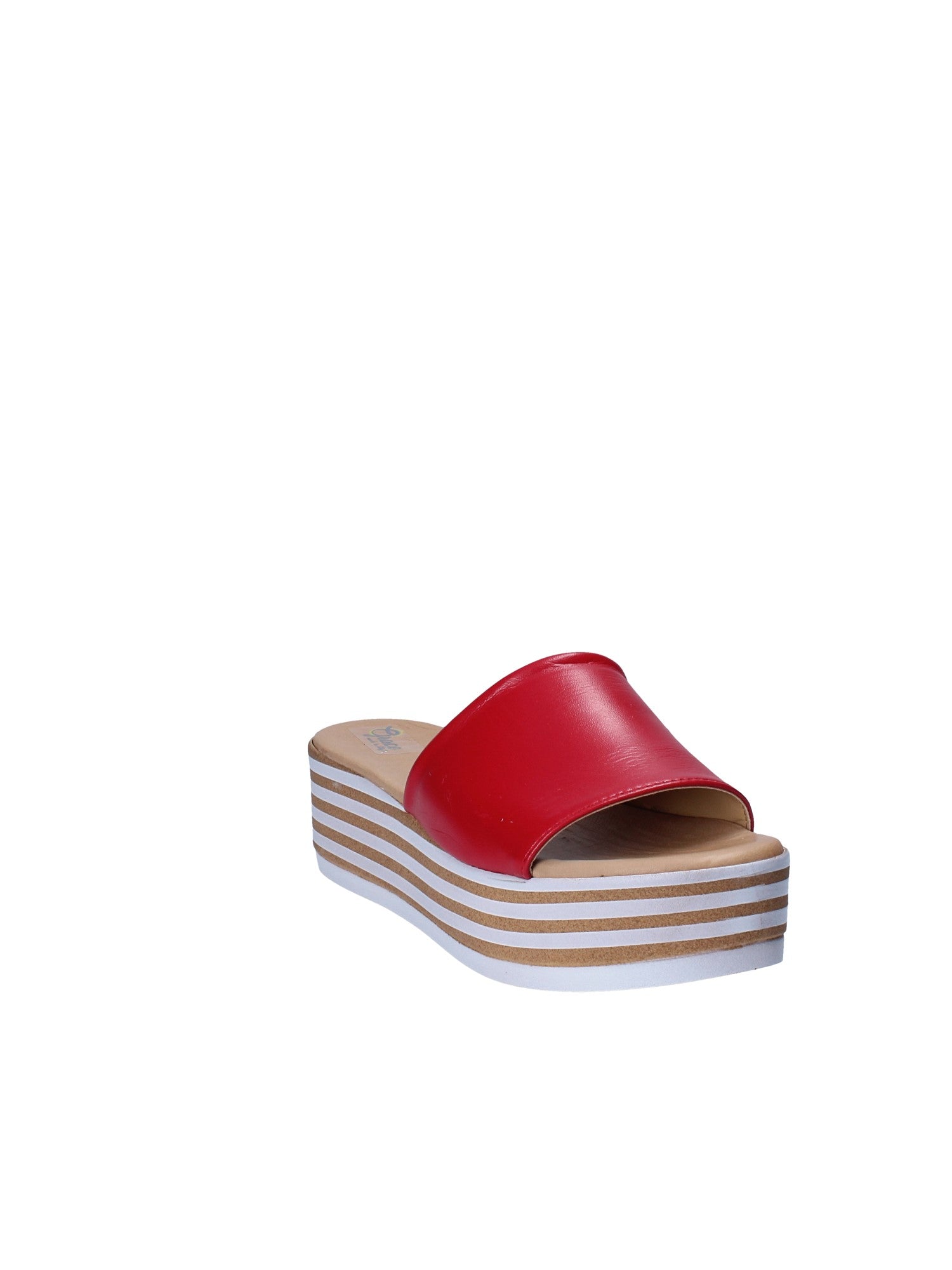 Sandali zeppa Rosso Grace Shoes