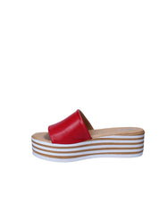 Sandali zeppa Rosso Grace Shoes