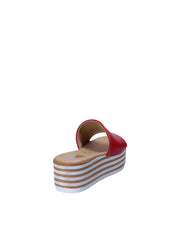 Sandali zeppa Rosso Grace Shoes
