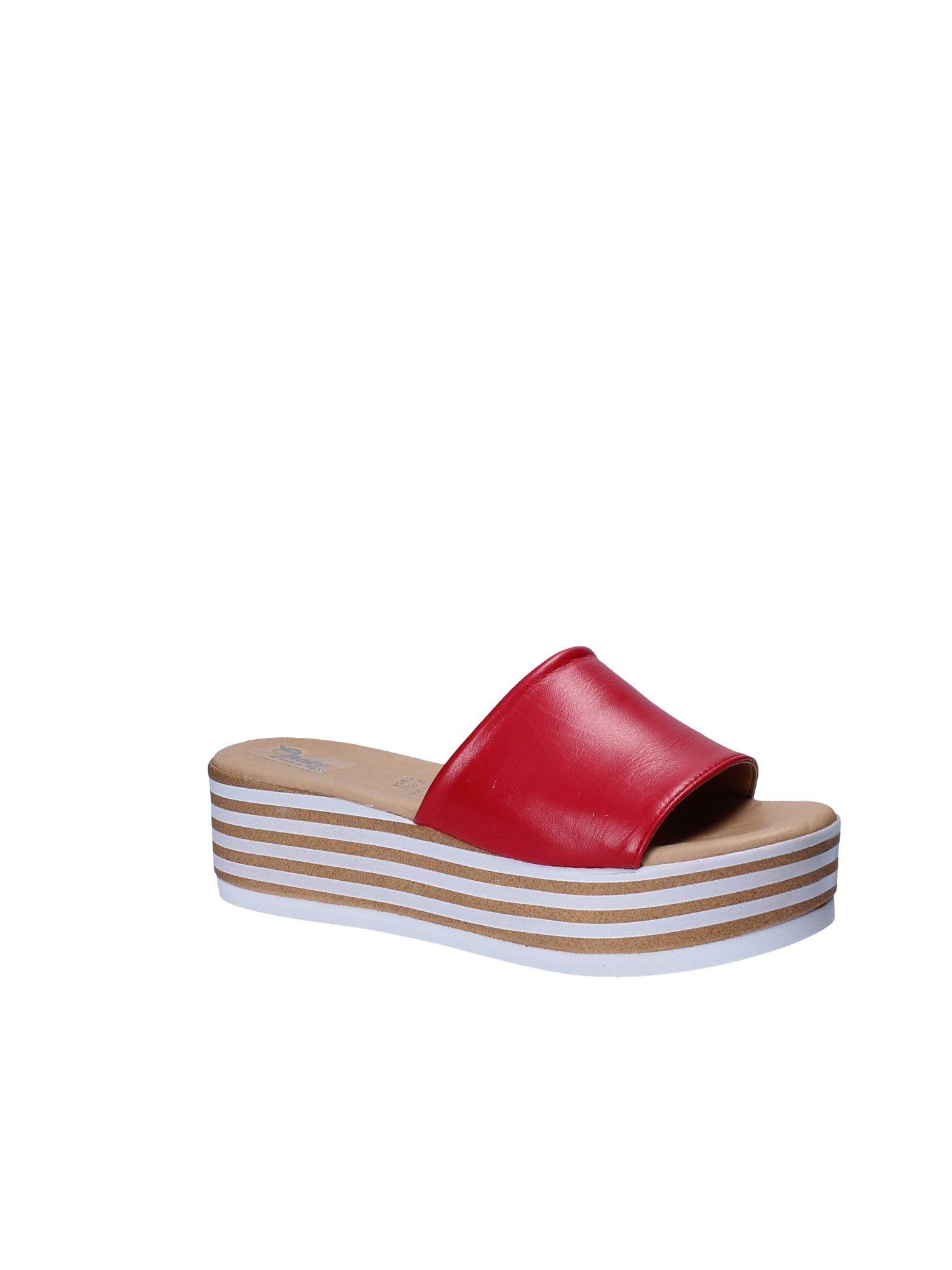 Sandali zeppa Rosso Grace Shoes