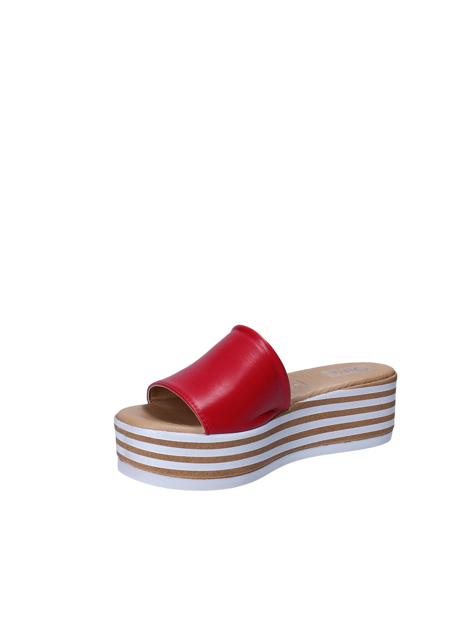 Sandali zeppa Rosso Grace Shoes
