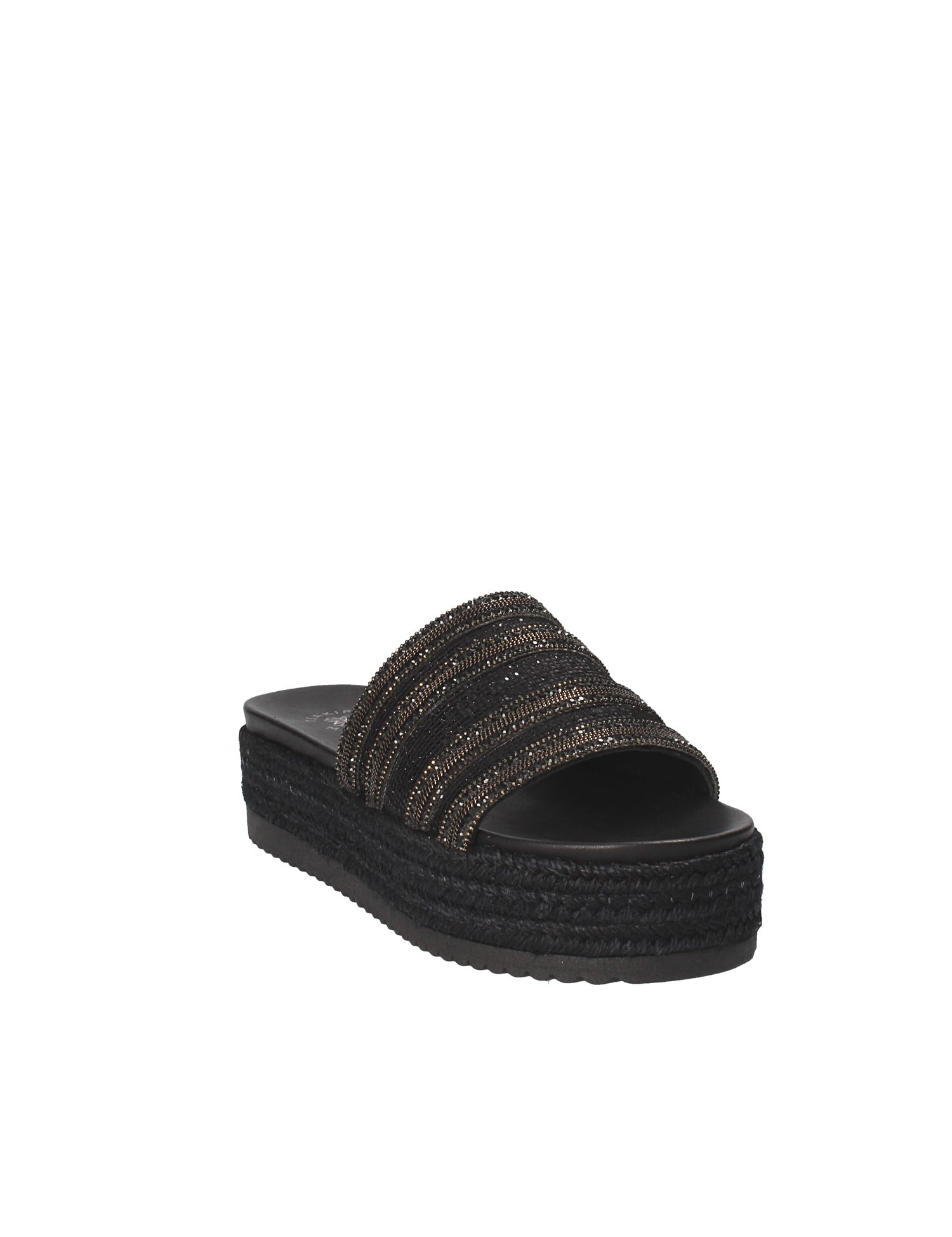 Sandali zeppa Nero Exe'