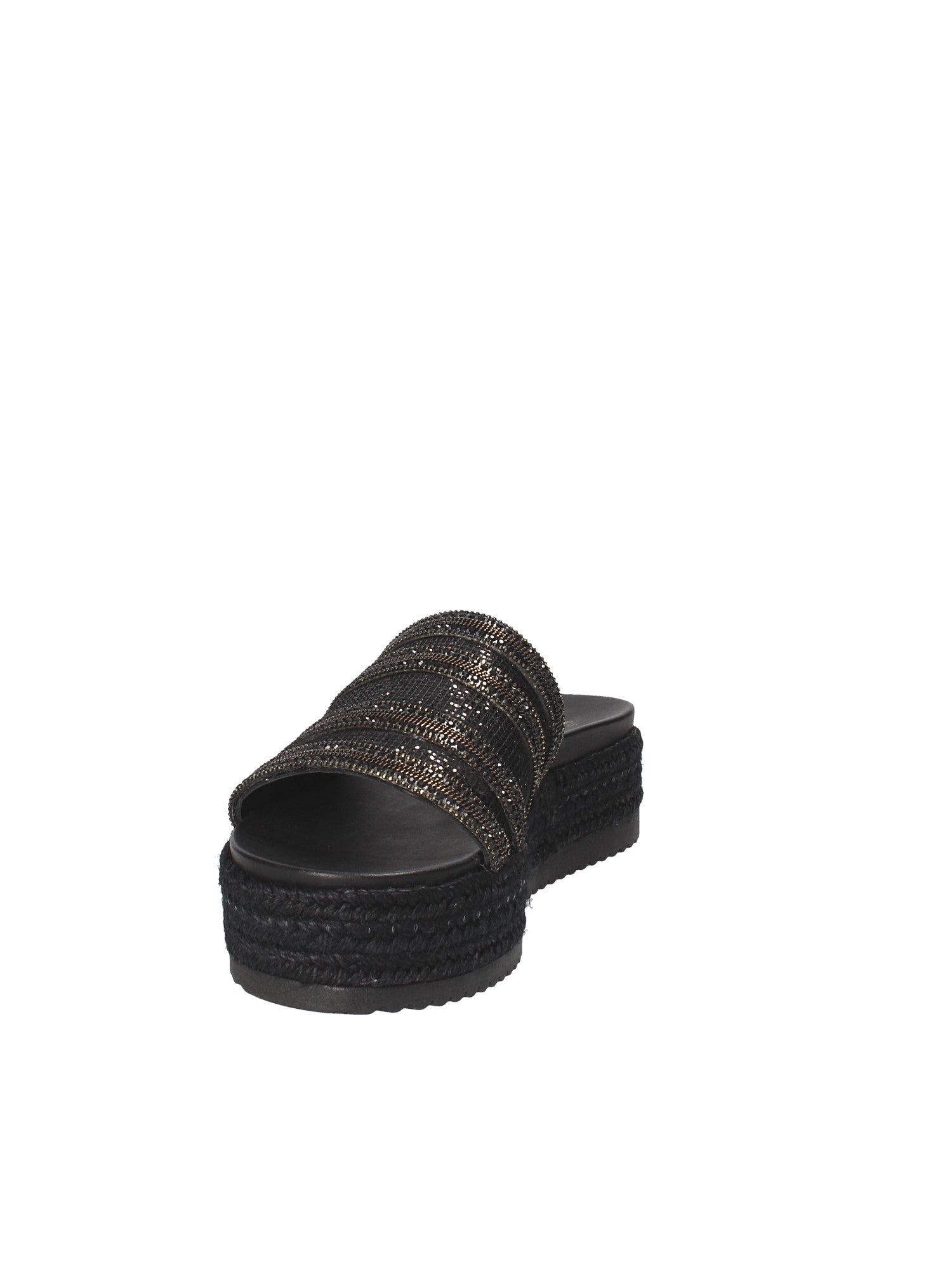 Sandali zeppa Nero Exe'