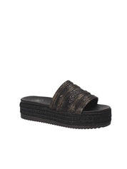 Sandali zeppa Nero Exe'