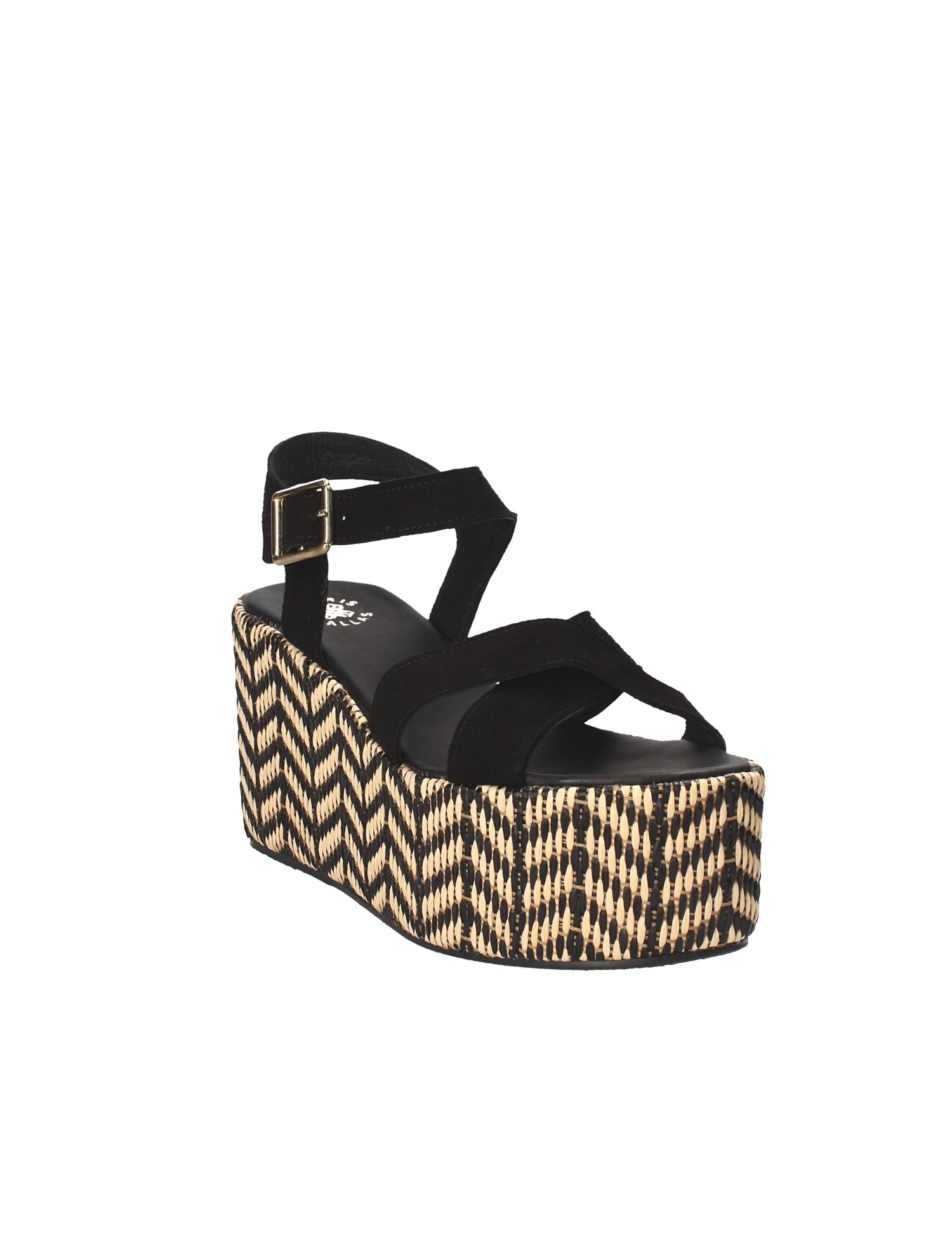 Sandali zeppa Nero Exe'