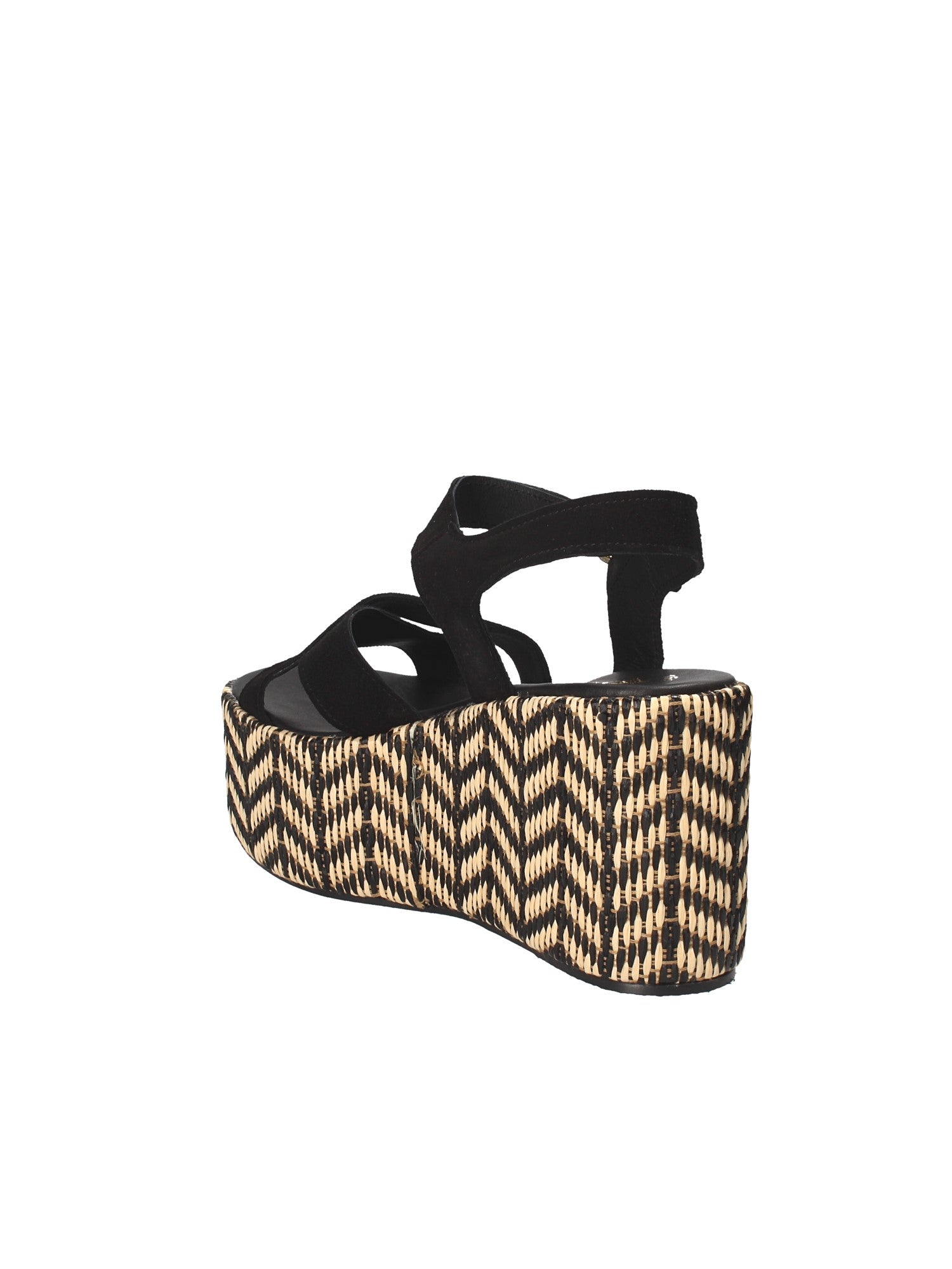 Sandali zeppa Nero Exe'