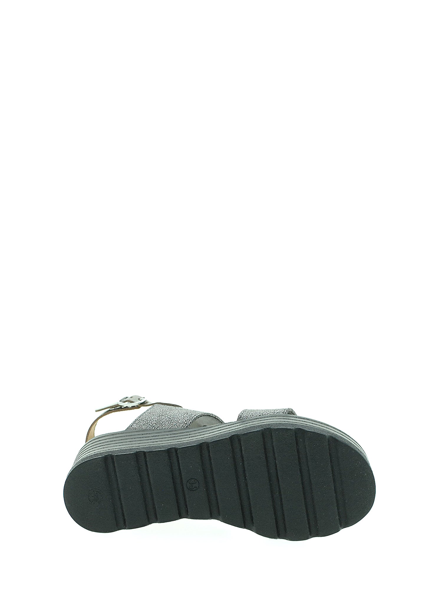 Sandali zeppa Argentato Pregunta