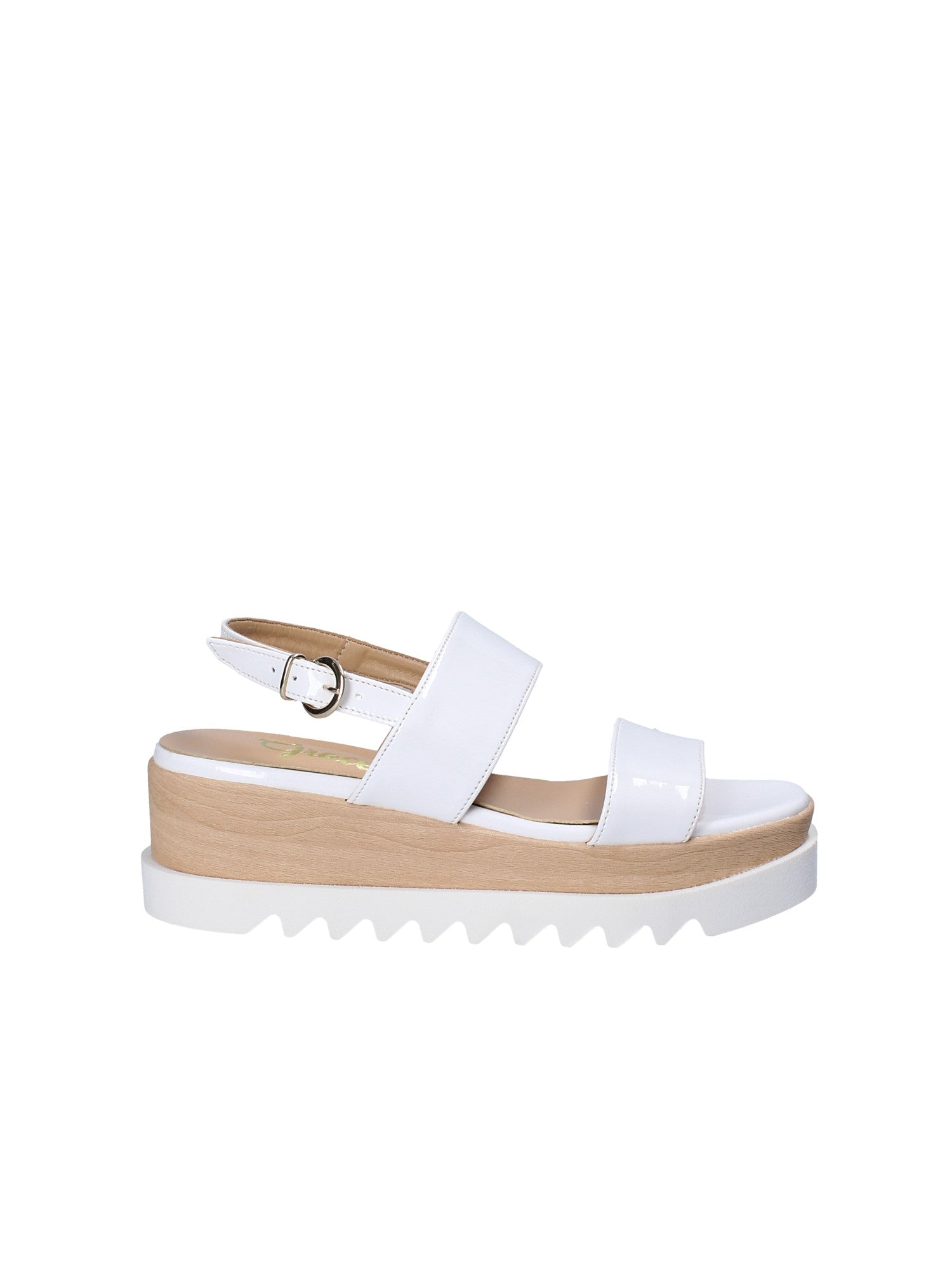 Sandali zeppa Bianco Grace Shoes