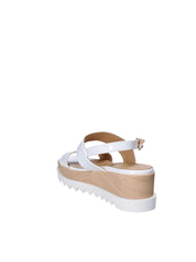 Sandali zeppa Bianco Grace Shoes