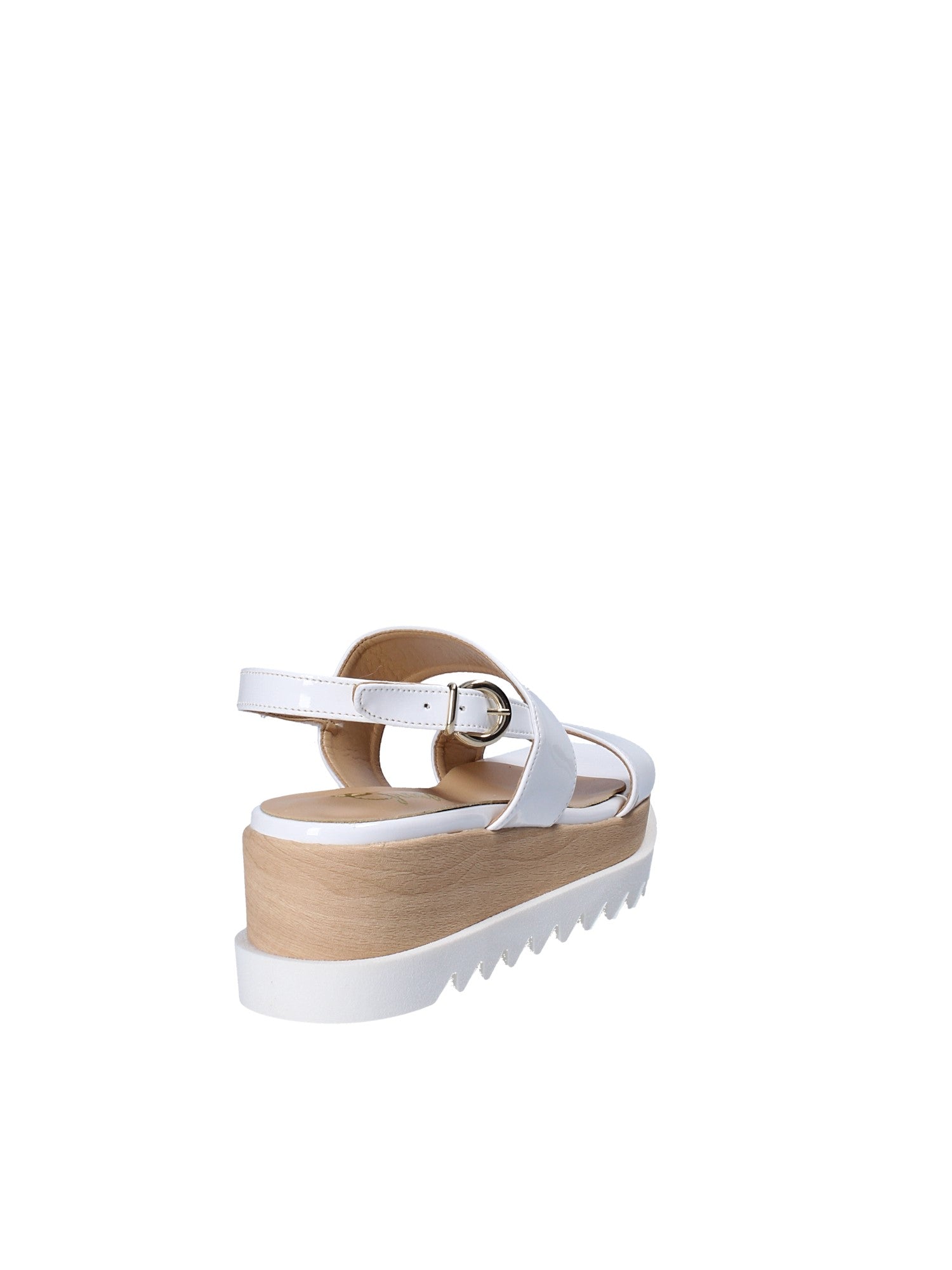 Sandali zeppa Bianco Grace Shoes