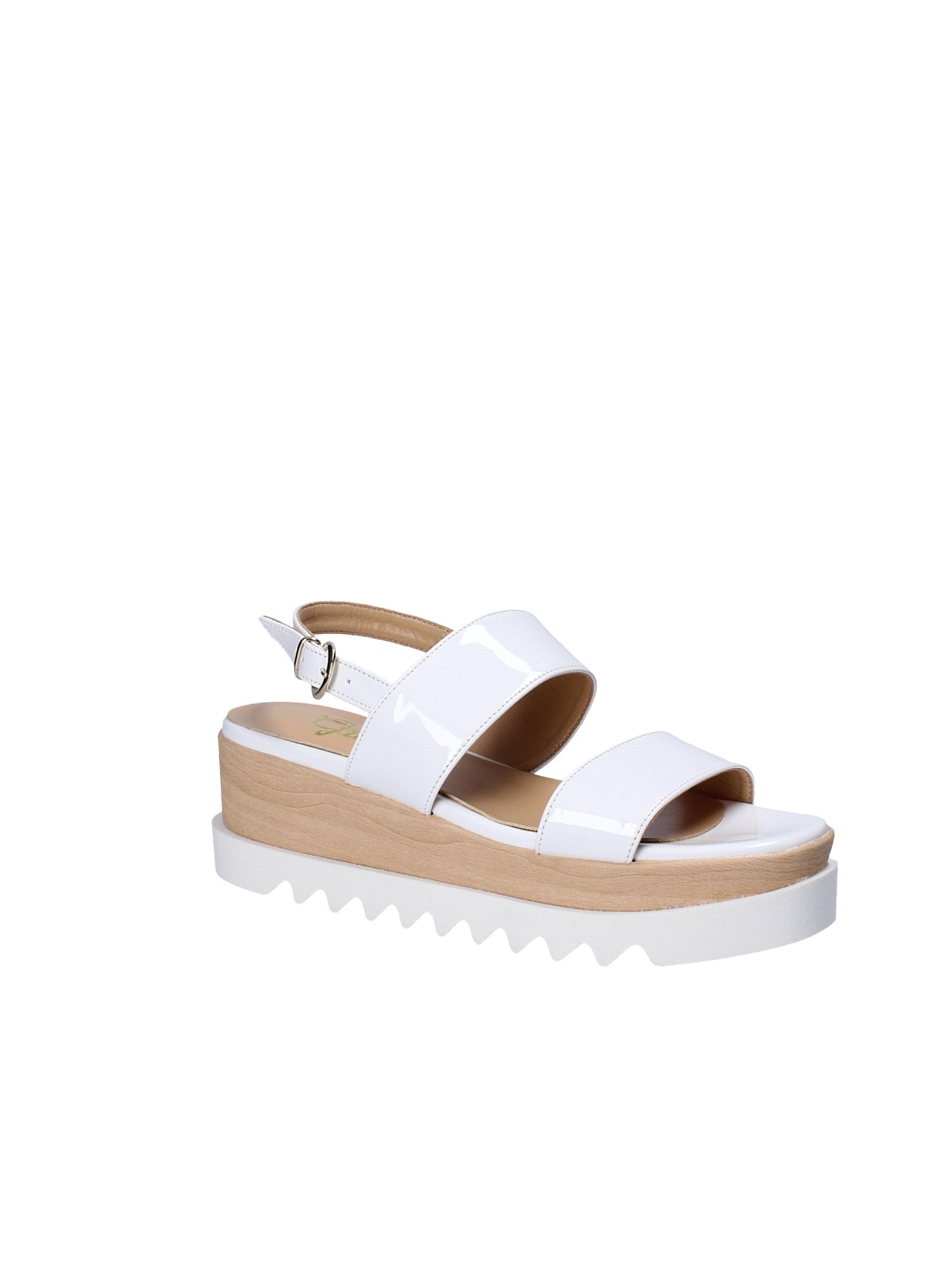 Sandali zeppa Bianco Grace Shoes