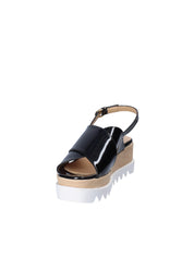 Sandali zeppa Nero Grace Shoes