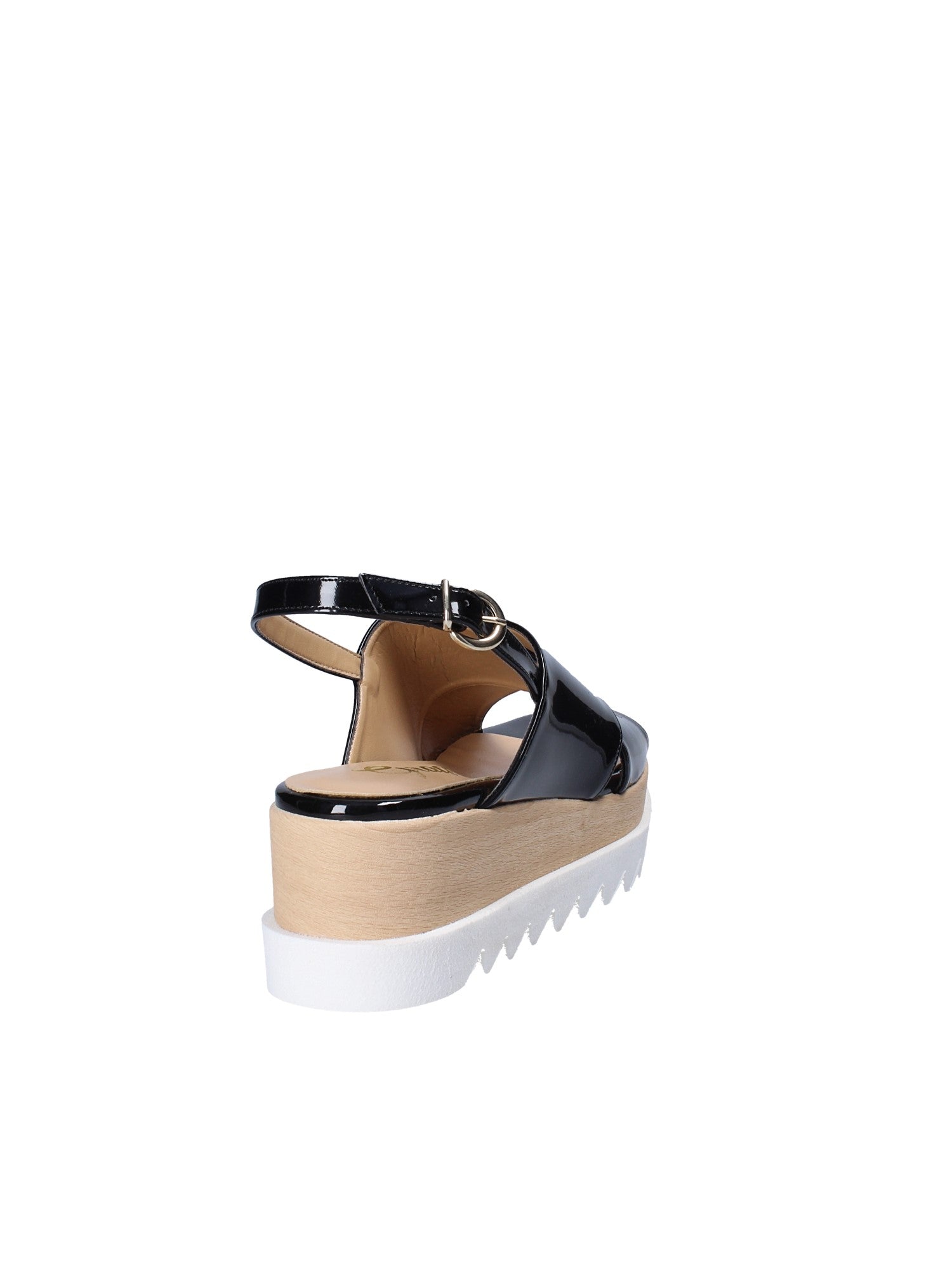 Sandali zeppa Nero Grace Shoes