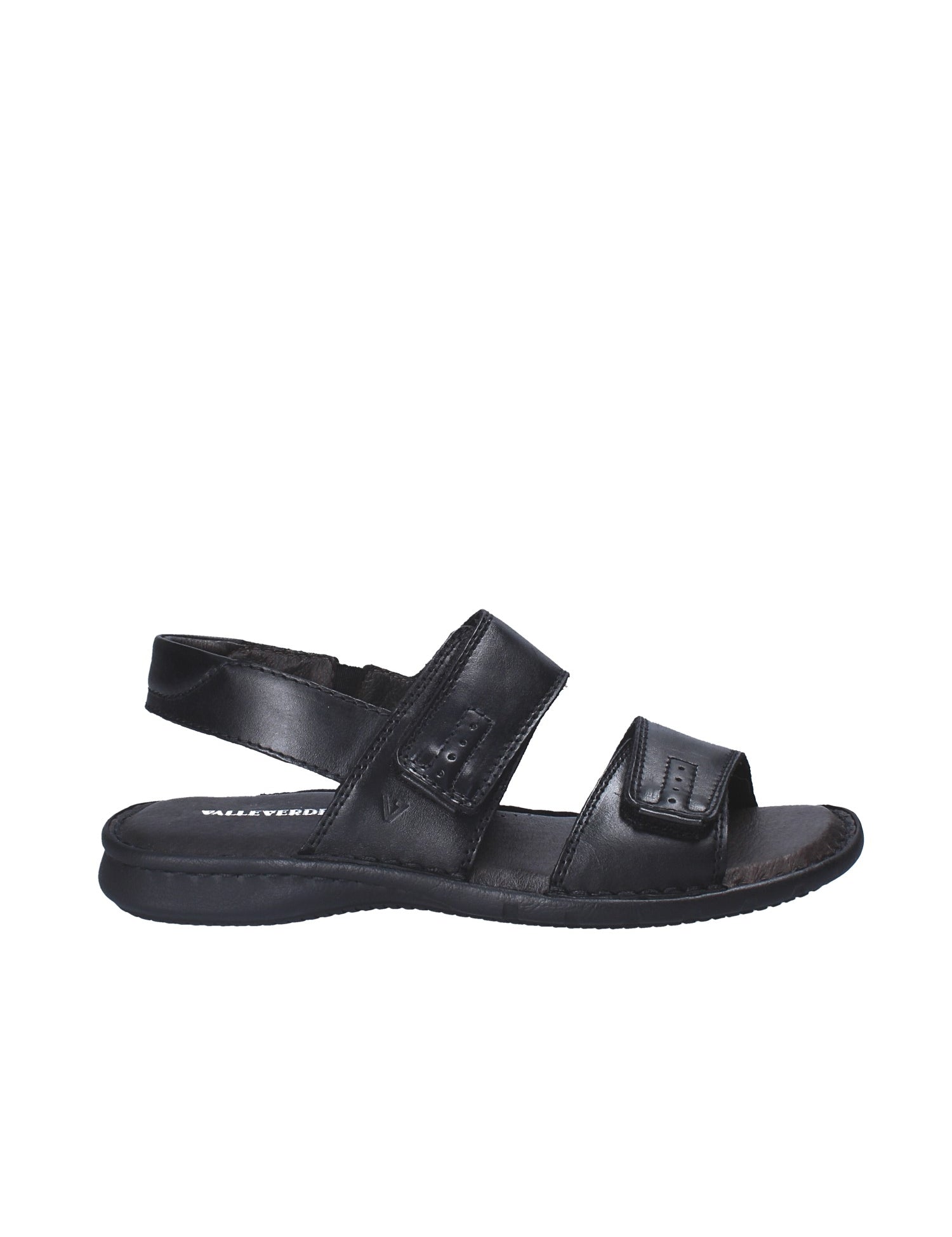 Sandali con strappi Nero Valleverde