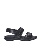 Sandali con strappi Nero Valleverde