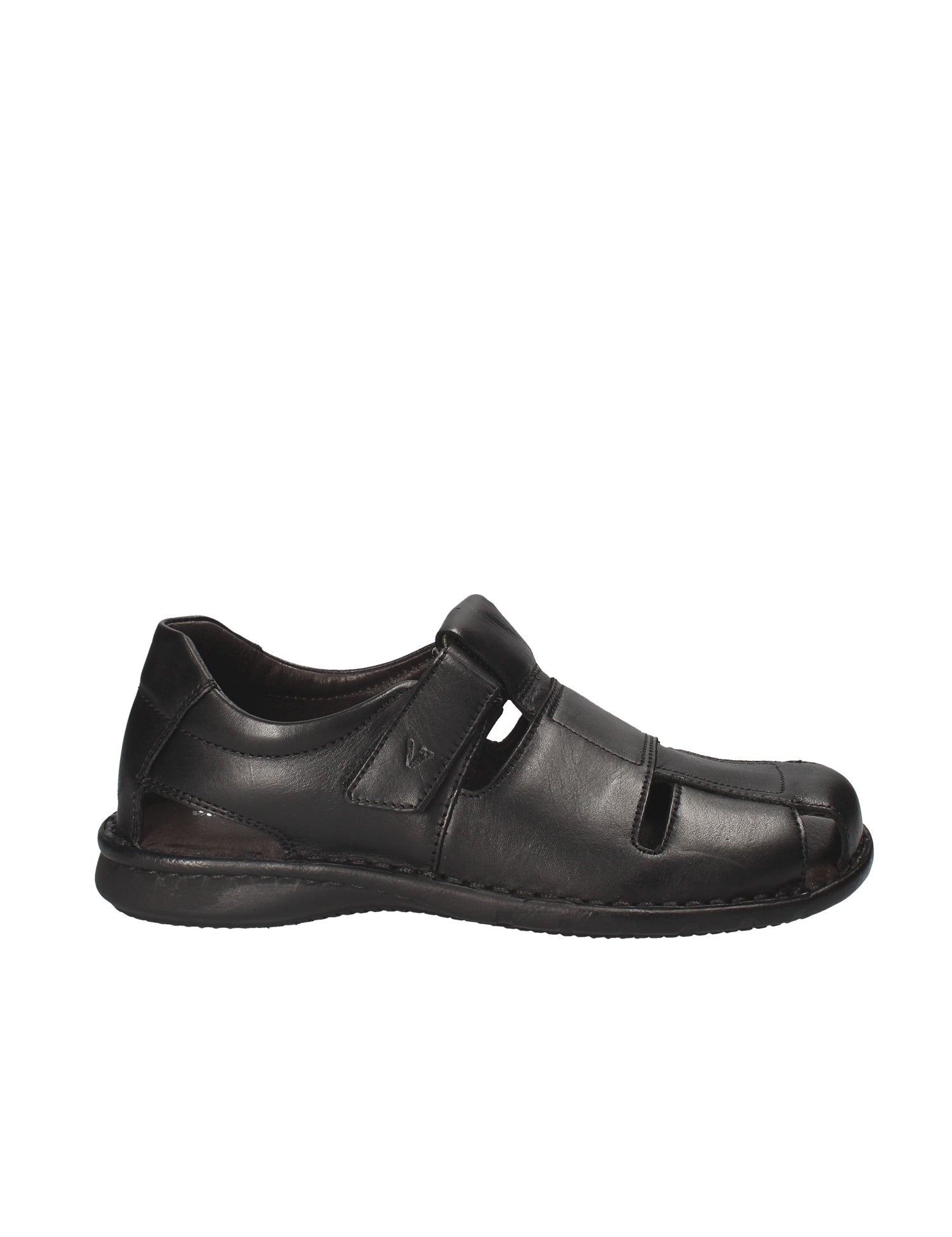 Sandali con strappi Nero Valleverde