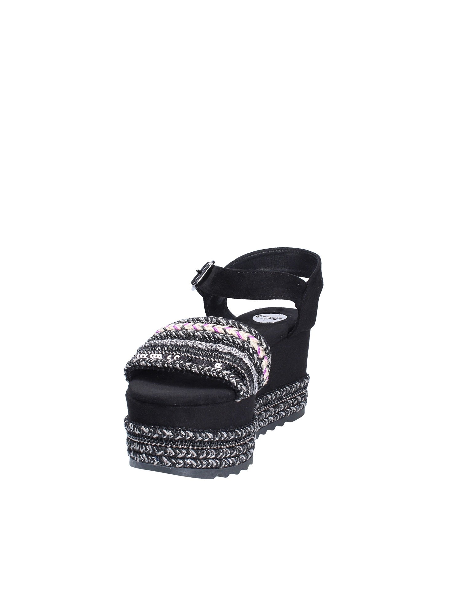 Sandali zeppa Nero Exe'