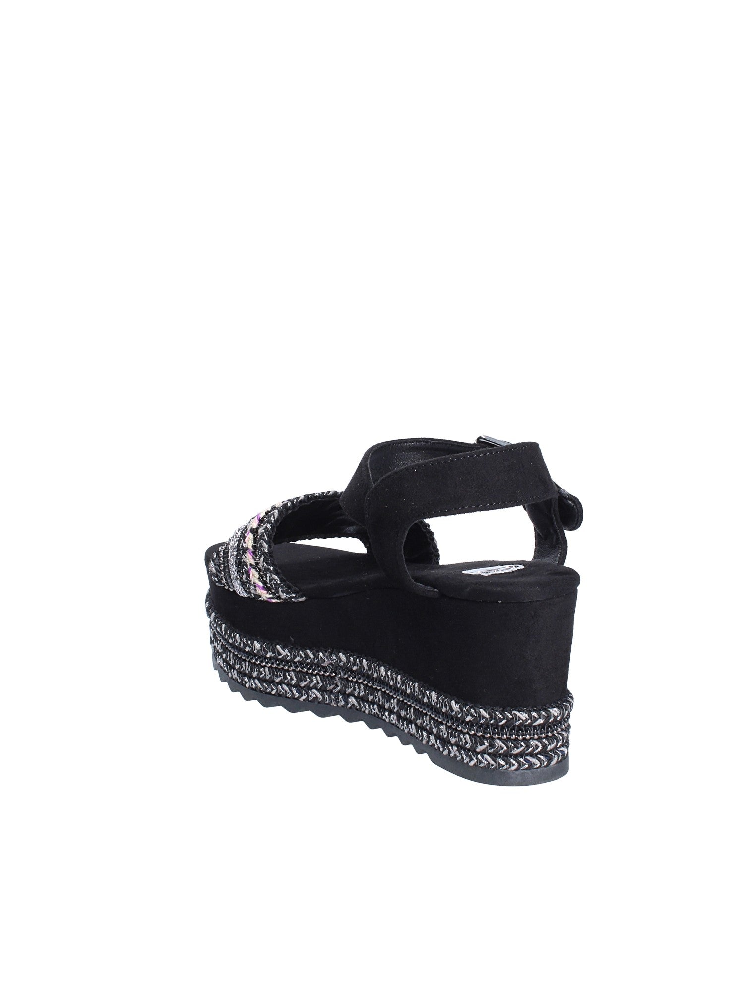 Sandali zeppa Nero Exe'