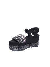 Sandali zeppa Nero Exe'