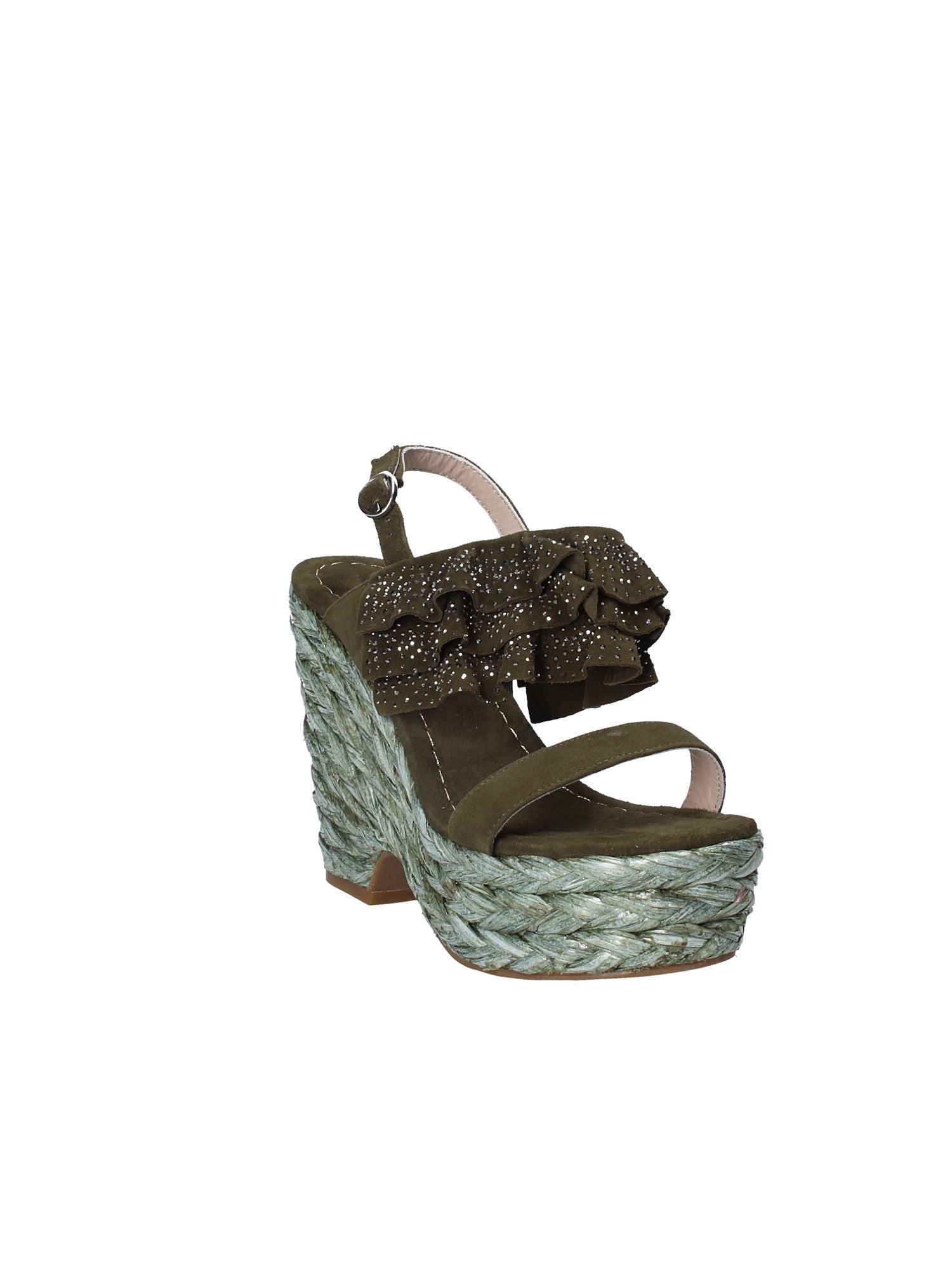 Sandali zeppa Verde Alma En Pena