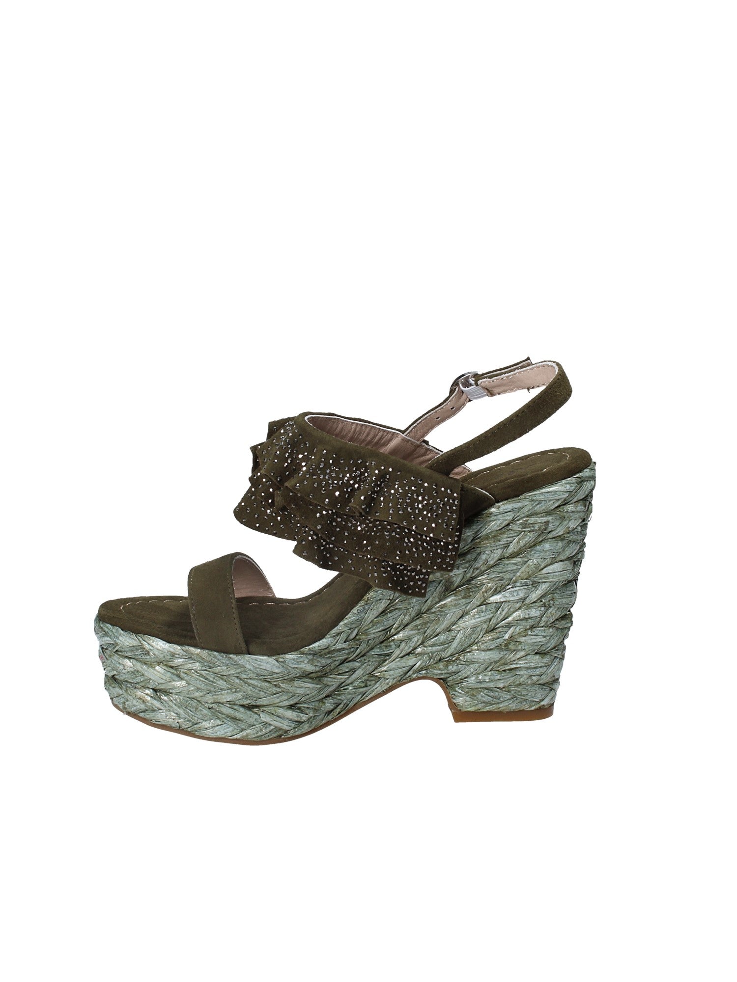 Sandali zeppa Verde Alma En Pena