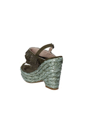 Sandali zeppa Verde Alma En Pena