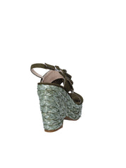 Sandali zeppa Verde Alma En Pena