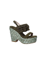 Sandali zeppa Verde Alma En Pena