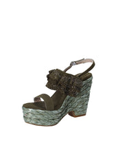 Sandali zeppa Verde Alma En Pena