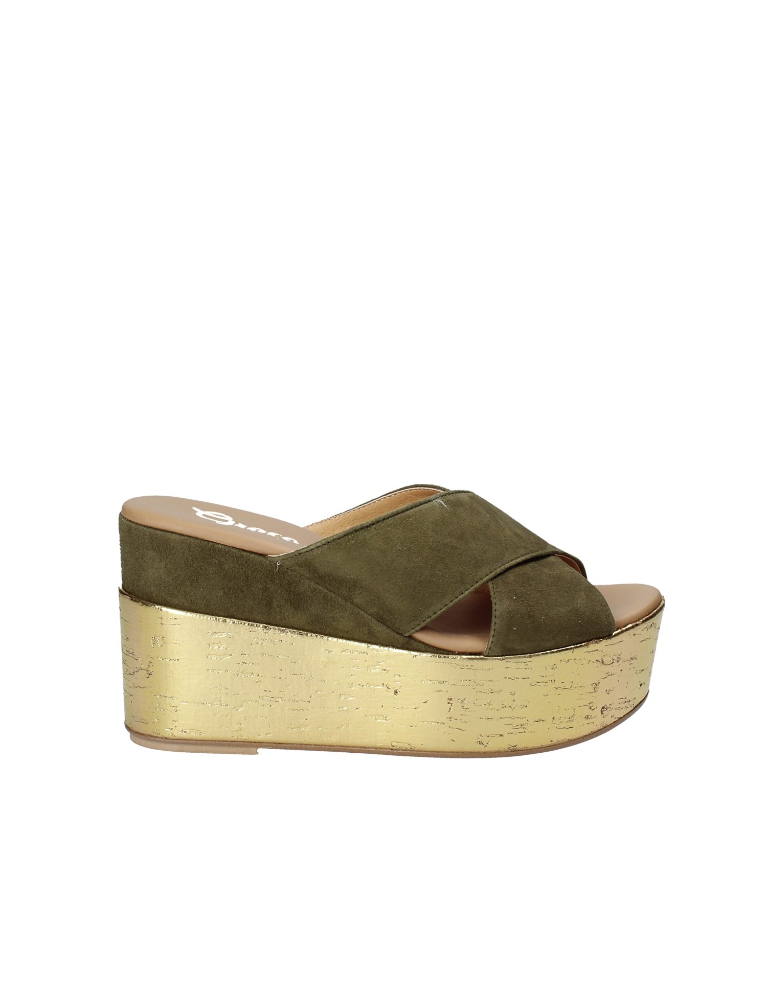 Sandali zeppa Verde Grace Shoes