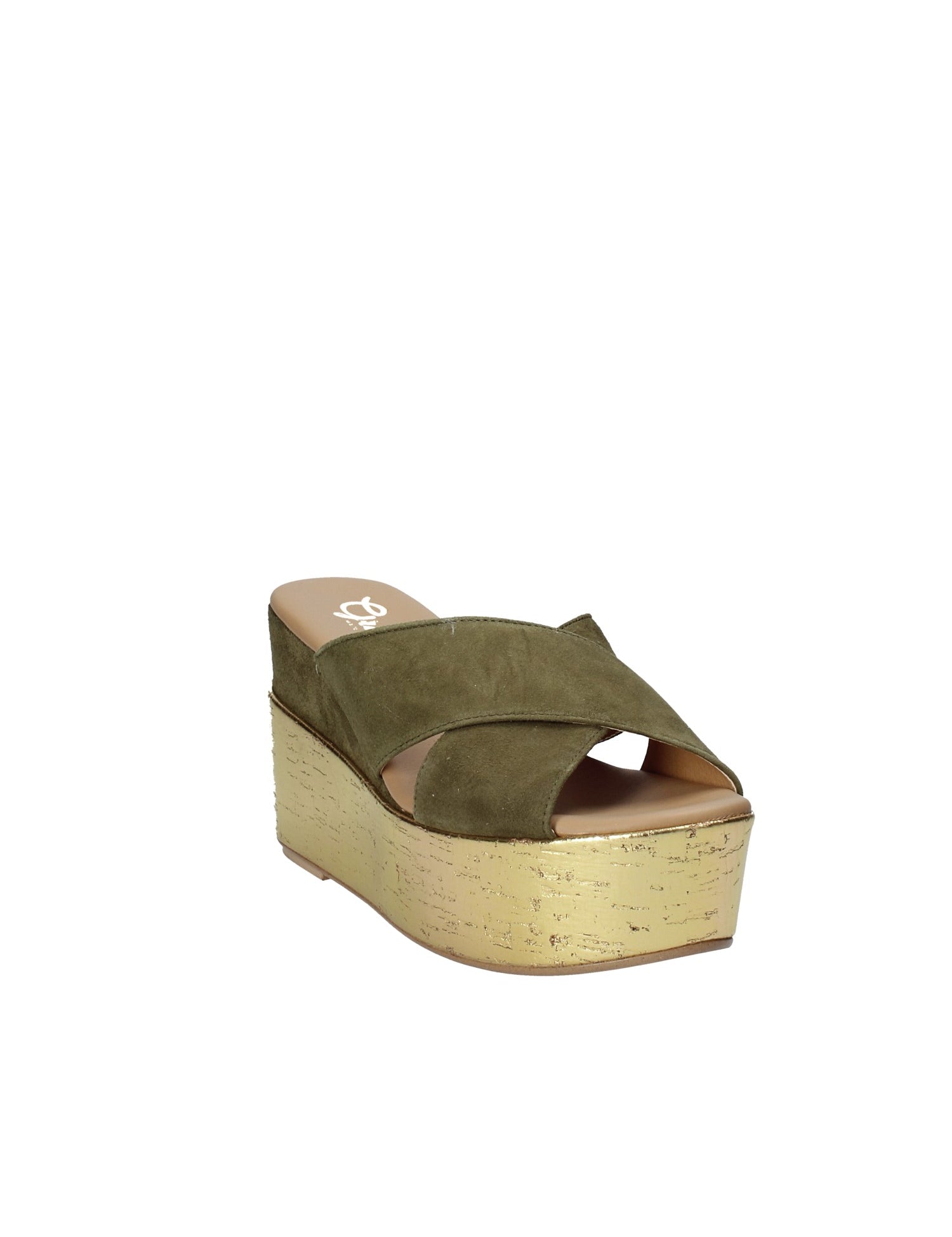 Sandali zeppa Verde Grace Shoes