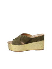 Sandali zeppa Verde Grace Shoes