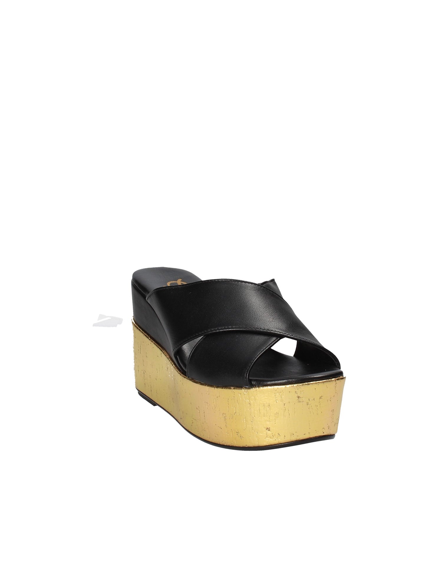 Sandali zeppa Nero Grace Shoes