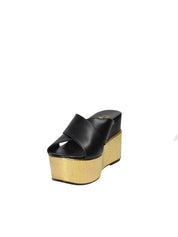Sandali zeppa Nero Grace Shoes