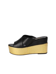 Sandali zeppa Nero Grace Shoes