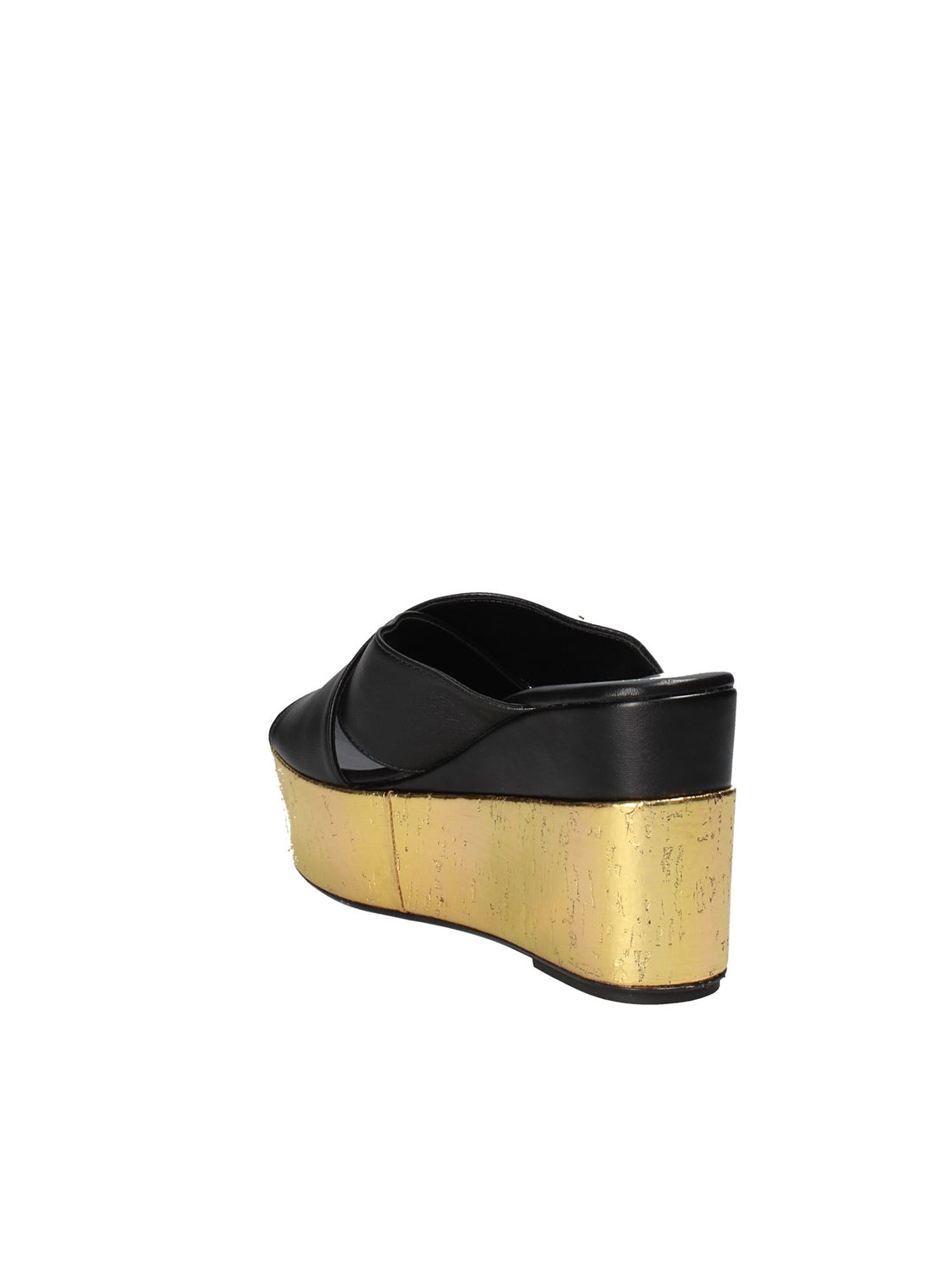 Sandali zeppa Nero Grace Shoes