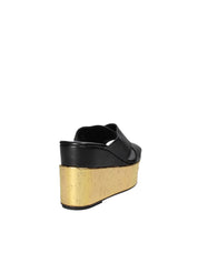 Sandali zeppa Nero Grace Shoes